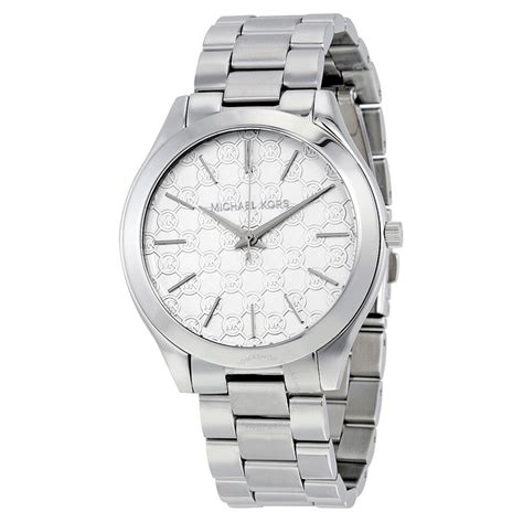 silver runway watch michael kors|michael kors waterproof watch.